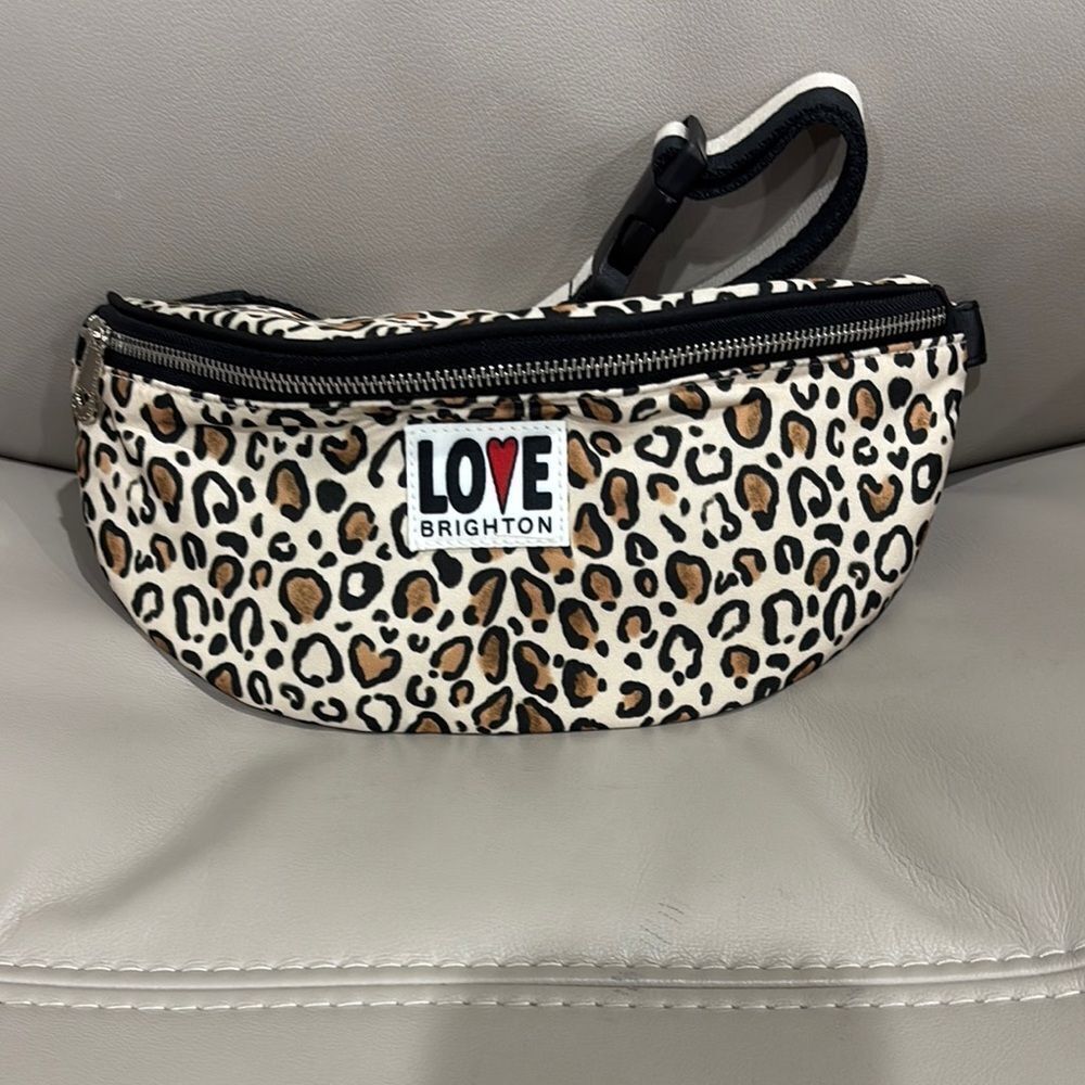 Brighton Love Leopard Print Waist Bag